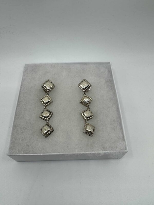 2025-11-18 13.51.46 John Hardy Palu Four-Square Drop Earrings Sterling Silver 2-Inch Estate