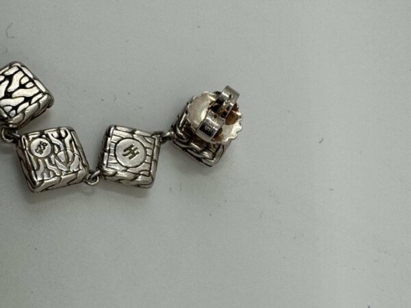 2025-11-18 13.53.01 John Hardy Palu Four-Square Drop Earrings Sterling Silver 2-Inch Estate