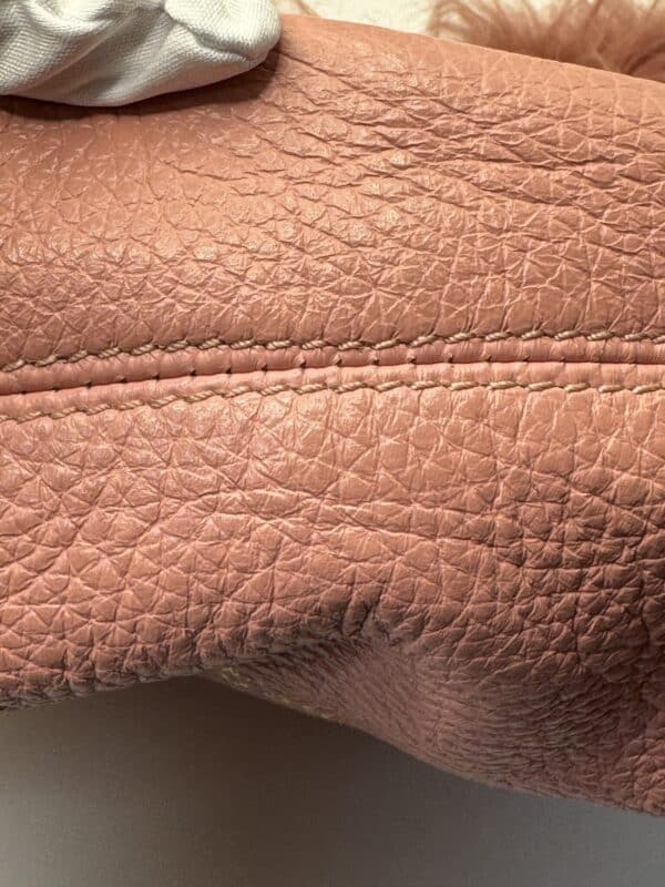 2025-11-18 13.59.20 Rare Burberry Prorsum Pink Shearling & Leather Shoulder Bag