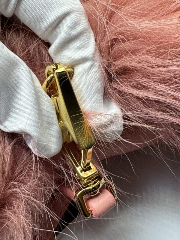 2025-11-18 13.59.28 Rare Burberry Prorsum Pink Shearling & Leather Shoulder Bag
