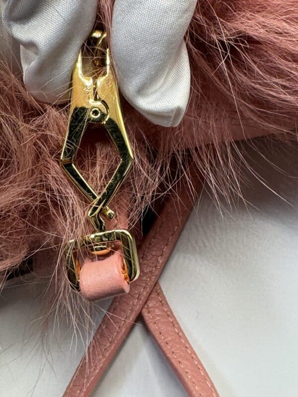 2025-11-18 13.59.34 Rare Burberry Prorsum Pink Shearling & Leather Shoulder Bag