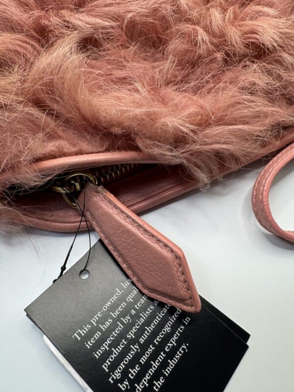 2025-11-18 14.00.02 Rare Burberry Prorsum Pink Shearling & Leather Shoulder Bag