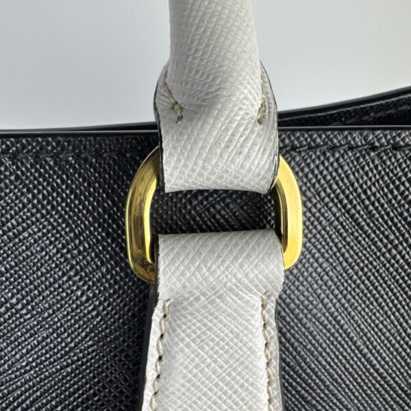 2026-01-05 16.01.04 Prada Galleria Large Black White Saffiano Leather Tote Gold Hardware