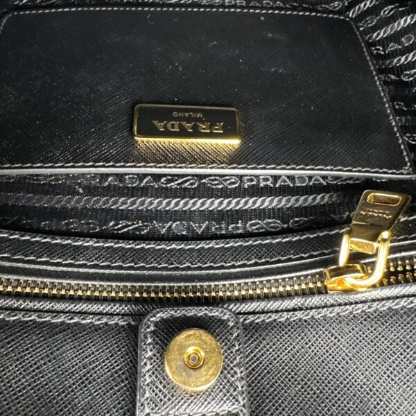 2026-01-05 16.04.28 Prada Galleria Large Black White Saffiano Leather Tote Gold Hardware