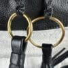 2026-01-14 10.13.14 See by Chloé Mini Polly Black Leather Shoulder Bag Gold Rings and Tassels