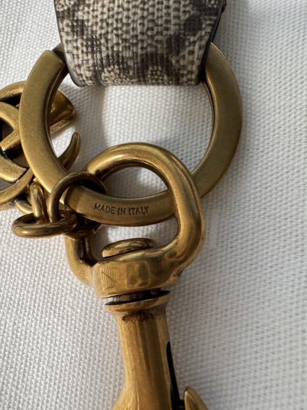 IMG_9208 Gucci Ophidia GG Supreme Bag charm PVC