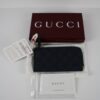 IMG_9208 Gucci GG Supreme Zip Card Case – Navy Blue & Dark Green – Style 795233