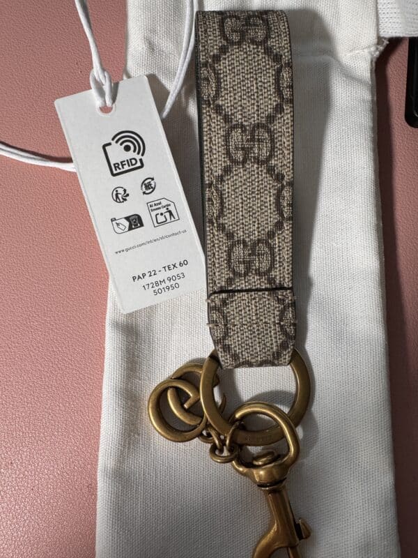 IMG_9209 Gucci Ophidia GG Supreme Bag charm PVC