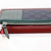 IMG_9210 Gucci GG Supreme Zip Card Case – Navy Blue & Dark Green – Style 795233