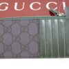 IMG_9211 Gucci GG Supreme Zip Card Case – Navy Blue & Dark Green – Style 795233