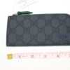 IMG_9215 Gucci GG Supreme Zip Card Case – Navy Blue & Dark Green – Style 795233
