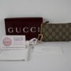 IMG_9225 Gucci GG Supreme Key Pouch Coin Case 447964 Beige Ebony New with Box