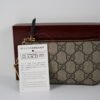 IMG_9226 Gucci GG Supreme Key Pouch Coin Case 447964 Beige Ebony New with Box