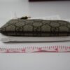 IMG_9228 Gucci GG Supreme Key Pouch Coin Case 447964 Beige Ebony New with Box