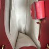 IMG_9510 Gucci Horsebit 1955 Large Flame Red Faux Straw Leather Tote Bag NWT