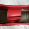 IMG_9514 Gucci Horsebit 1955 Large Flame Red Faux Straw Leather Tote Bag NWT