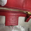 IMG_9665 Gucci Horsebit 1955 Large Flame Red Faux Straw Leather Tote Bag NWT