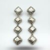 John Hardy earrings photo John Hardy Palu Four-Square Drop Earrings Sterling Silver 2-Inch Estate