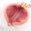 Christian Dior Caro Mini Round Cannage Crossbody Pouch Peach Blossom Pink