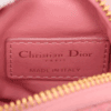 Christian Dior Caro Mini Round Cannage Crossbody Pouch Peach Blossom Pink