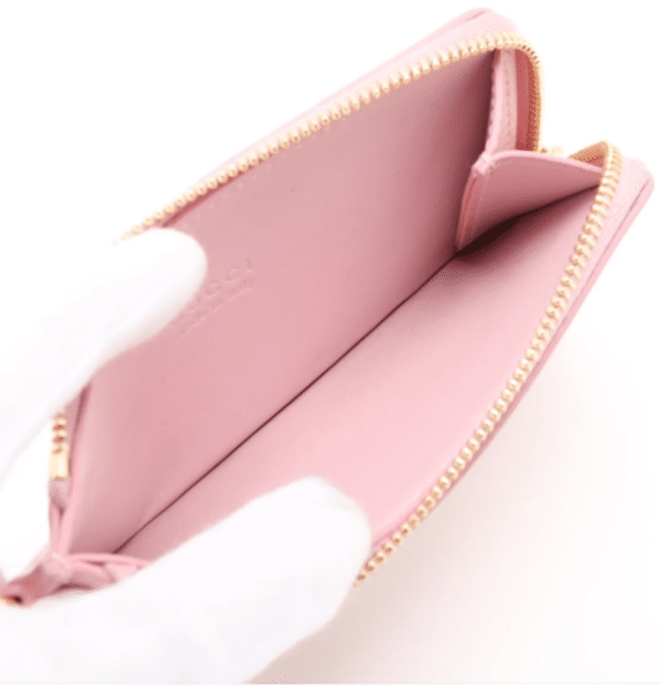 Screenshot 2025-12-20 153452 Gucci Double G Charm Card Case Pink Leather 847478 Box Dust Bag
