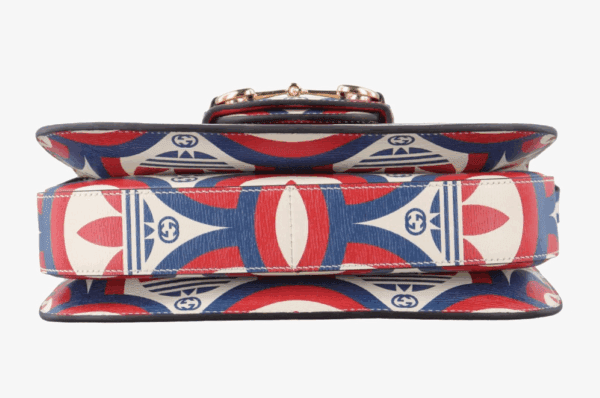 Screenshot 2026-01-05 083047 Gucci x Adidas Horsebit 1955 Medium Calfskin Shoulder Bag Red Blue White
