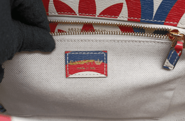 Screenshot 2026-01-05 083134 Gucci x Adidas Horsebit 1955 Medium Calfskin Shoulder Bag Red Blue White