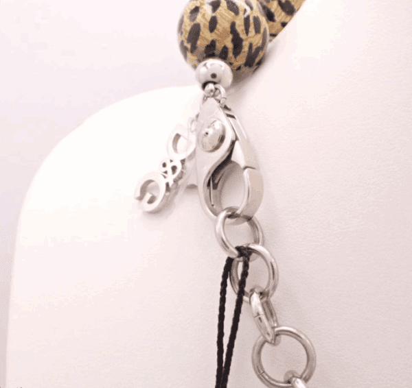 Screenshot 2026-01-05 083503 Dolce & Gabbana Leopard Ceramic Bead Statement Necklace with D&G Box