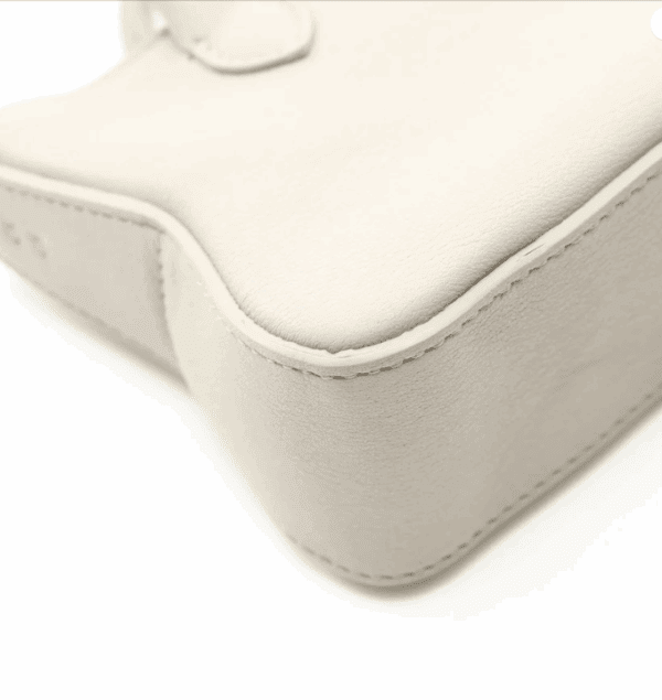 Screenshot 2026-01-14 211549 Ferragamo Mini Gray Leather Top Handle Bag Wristlet Silver Hardware