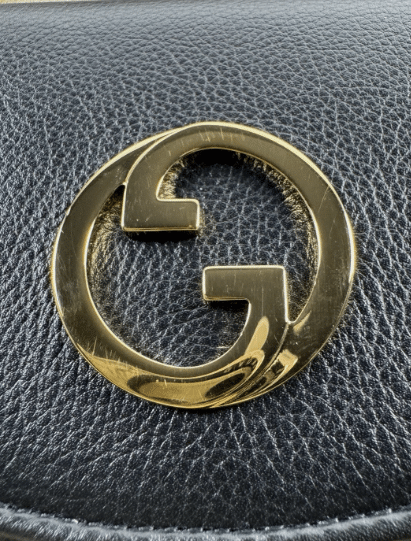 Screenshot 2026-08-07 172747 Gucci Blondie Medium Chain Wallet Black Calfskin GG Chain Crossbody New Box