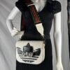 IMG_1907 Gucci x adidas Horsebit 1955 Small White Black Leather Shoulder Bag