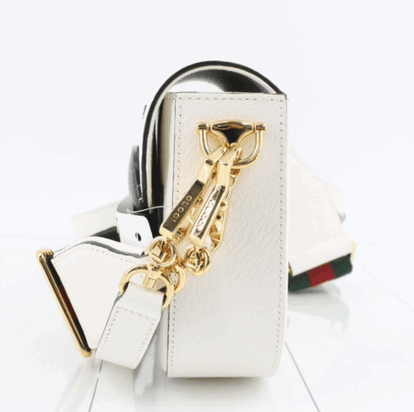 Screenshot 2026-01-20 105707 Gucci x adidas Horsebit 1955 Small White Black Leather Shoulder Bag