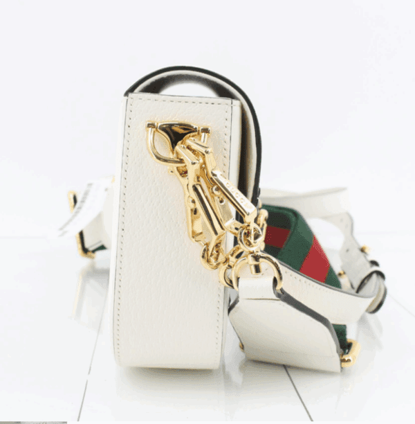 Screenshot 2026-01-20 105716 Gucci x adidas Horsebit 1955 Small White Black Leather Shoulder Bag
