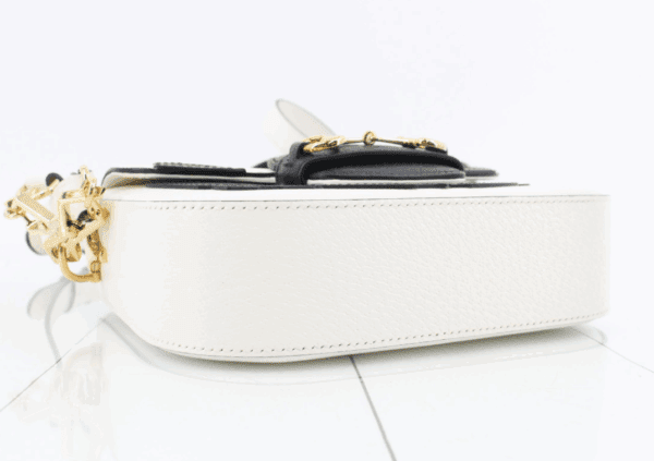 Screenshot 2026-01-20 105751 Gucci x adidas Horsebit 1955 Small White Black Leather Shoulder Bag