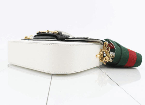 Screenshot 2026-01-20 105800 Gucci x adidas Horsebit 1955 Small White Black Leather Shoulder Bag