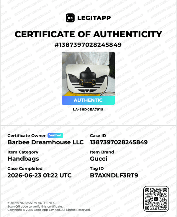 Screenshot 2026-07-30 165315 Gucci x adidas Horsebit 1955 Small White Black Leather Shoulder Bag