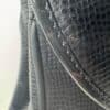 IMG_2160 Vintage Christian Dior Black Grained Leather 2-Way Top Handle Shoulder Bag Gold CD Logo