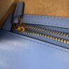 IMG_2366 Gucci Sylvie Mini Light Blue Leather Web Chain Shoulder Bag 431666