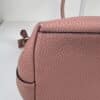 IMG_2382 Gucci Dollar Calfskin GG Charm Satchel Soft Pink Pebbled Leather 2-Way Tote Shoulder Bag