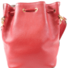 Screenshot 2026-02-03 142641 Fendi Mon Tresor Red Calfskin Leather Bucket Shoulder Bag Gold Hardware