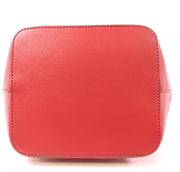 Screenshot 2026-02-03 142707 Fendi Mon Tresor Red Calfskin Leather Bucket Shoulder Bag Gold Hardware