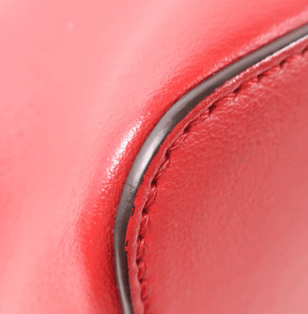 Screenshot 2026-02-03 142732 Fendi Mon Tresor Red Calfskin Leather Bucket Shoulder Bag Gold Hardware
