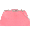 Screenshot 2026-02-03 142854 Fendi Peekaboo Cut Medium Pink Brushed Leather Shoulder Bag Silver O’Lock Chain 8BN340