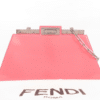 Screenshot 2026-02-03 143121 Fendi Peekaboo Cut Medium Pink Brushed Leather Shoulder Bag Silver O’Lock Chain 8BN340