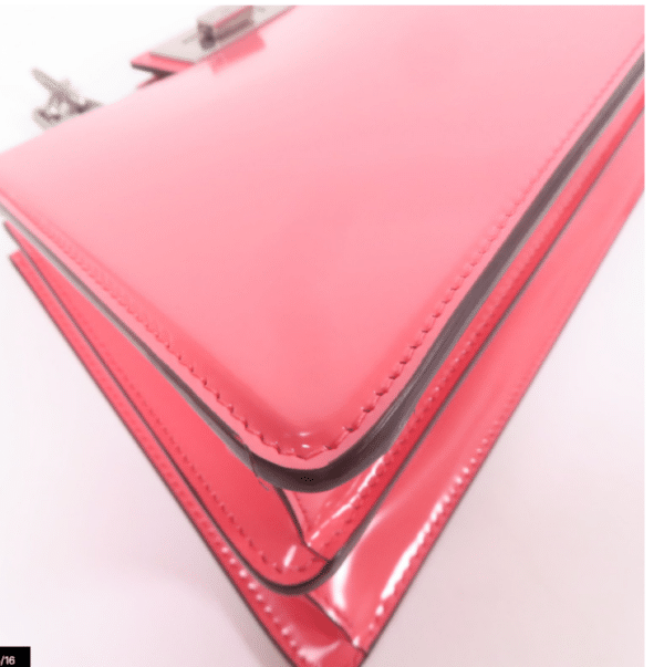 Screenshot 2026-02-03 143137 Fendi Peekaboo Cut Medium Pink Brushed Leather Shoulder Bag Silver O’Lock Chain 8BN340