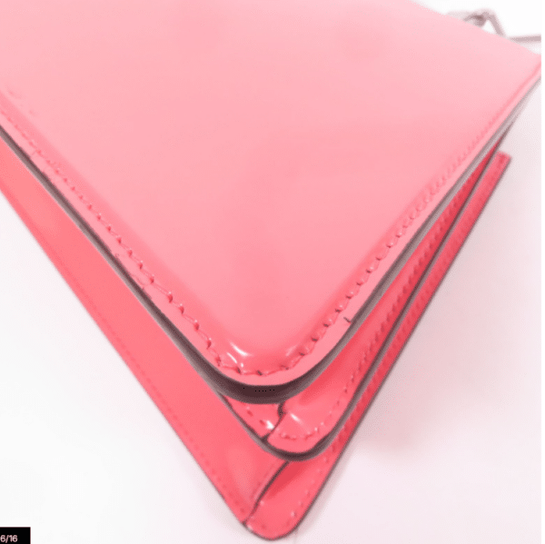 Screenshot 2026-02-03 143209 Fendi Peekaboo Cut Medium Pink Brushed Leather Shoulder Bag Silver O’Lock Chain 8BN340