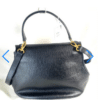 Screenshot 2026-02-20 102821 Vintage Christian Dior Black Grained Leather 2-Way Top Handle Shoulder Bag Gold CD Logo