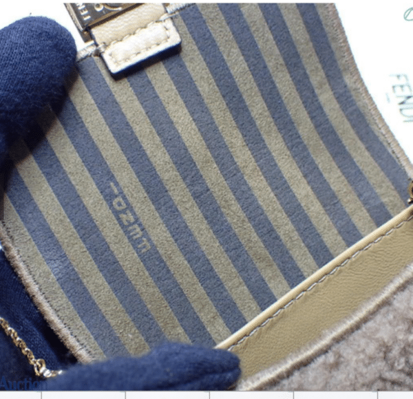 Screenshot 2026-02-24 070946 Fendi Nano Baguette Beige Shearling Gold Chain Crossbody Bag