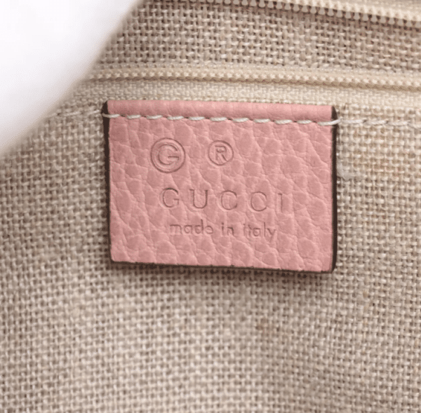 Screenshot 2026-03-07 093348 Gucci Dollar Calfskin GG Charm Satchel Soft Pink Pebbled Leather 2-Way Tote Shoulder Bag