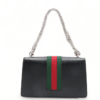 Gucci Dionysus Small Black Leather Floral Lining Chain Bag 400249